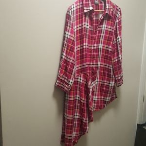 Soho | Plaid Asymmetrical Shirt 💢Bundle